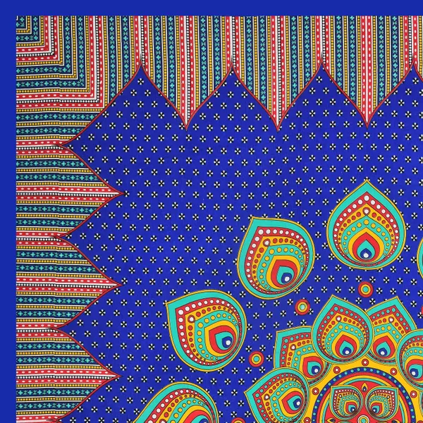 Premium_Cotton_Double_Bedsheet,_Blue_(TC-220)
