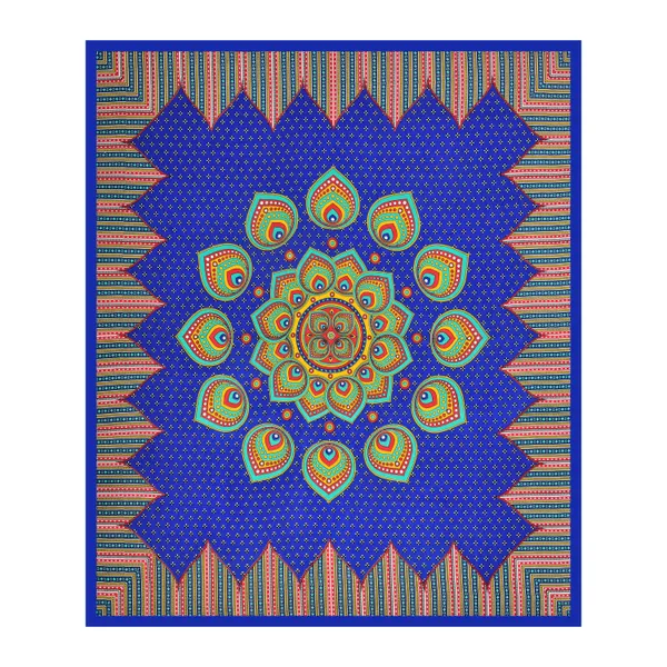 Premium_Cotton_Double_Bedsheet,_Blue_(TC-220)