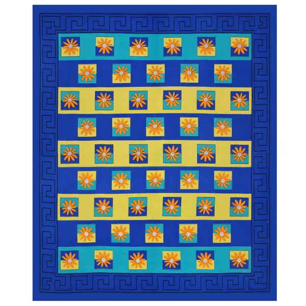 Premium_Cotton_Double_Bedsheet,_Blue_(TC-220)