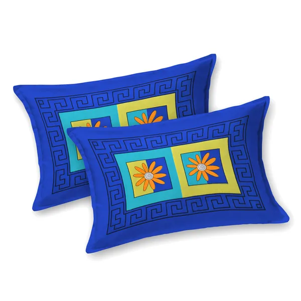 Premium_Cotton_Double_Bedsheet,_Blue_(TC-220)