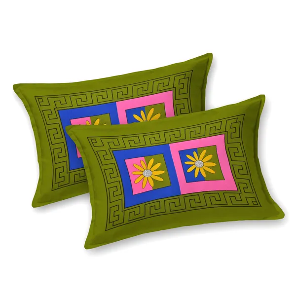 Premium_Cotton_Double_Bedsheet,_Green_(TC-220)