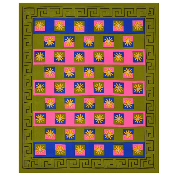 Premium_Cotton_Double_Bedsheet,_Green_(TC-220)