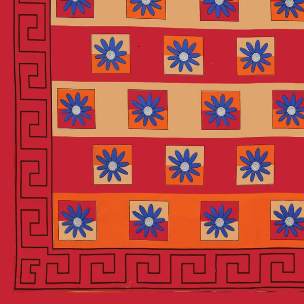 Premium_Cotton_Double_Bedsheet,_Red_(TC-220)