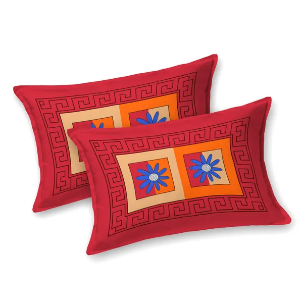 Premium_Cotton_Double_Bedsheet,_Red_(TC-220)