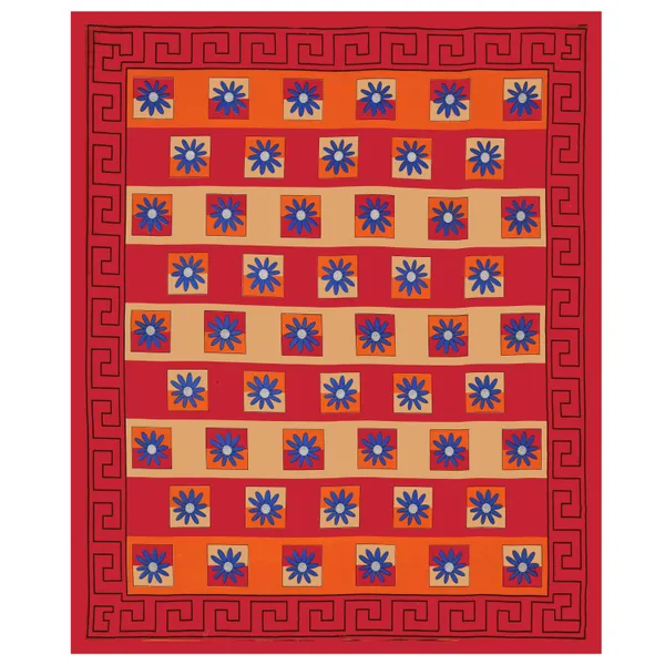Premium_Cotton_Double_Bedsheet,_Red_(TC-220)