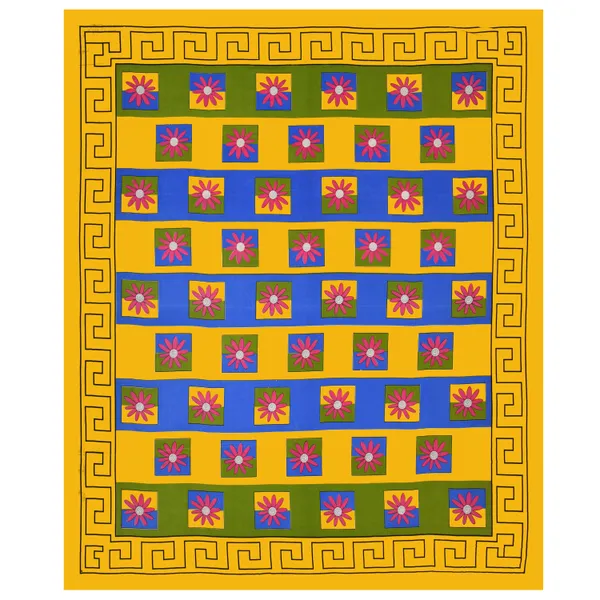 Premium_Cotton_Double_Bedsheet,_Yellow_(TC-220)