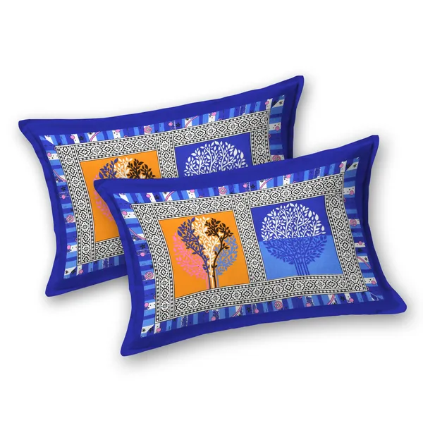 Premium_Cotton_Double_Bedsheet,_Blue_(TC-220)