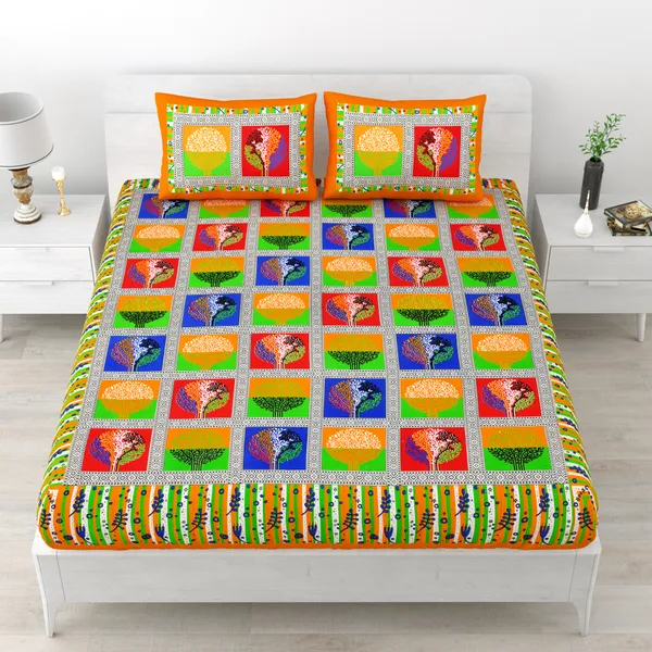 Premium_Cotton_Double_Bedsheet,_Yellow_(TC-220)