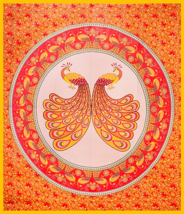 Premium_Cotton_Double_Bedsheet,_Orange_(TC-220)