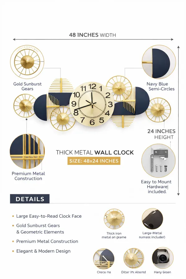 Luxury_Modern_Metal_Clock