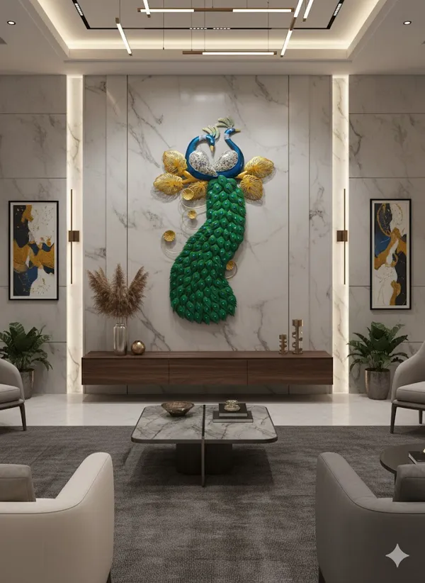 Blue_&_Greenbig_Sized_Heavy_Weight_Led_Peacock_Wall_Art