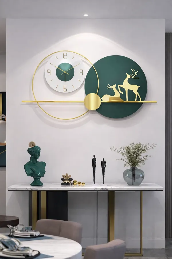 Elegant_Deer_Wall_Clock