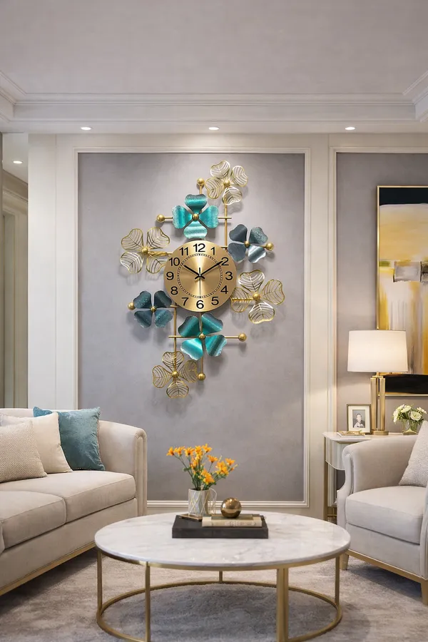 Elegant_Floral_Wall_Clock