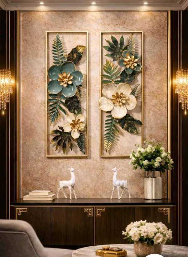 Floral_Metal_Wall_Art_Set