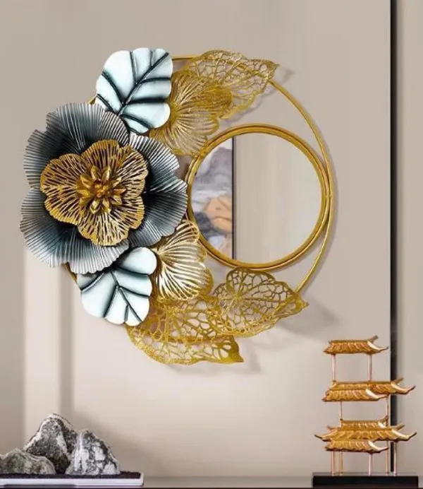Gold_Floral_Wall_Mirror_Décor