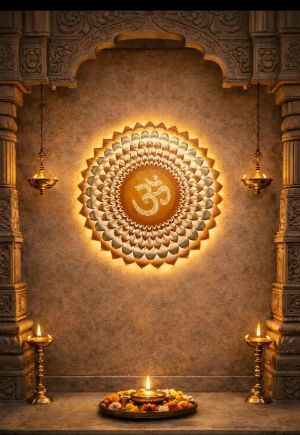 Gold_OM_Wall_Art_LED
