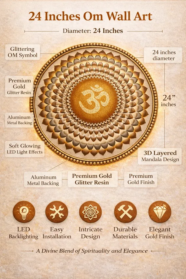 Gold_OM_Wall_Art_LED