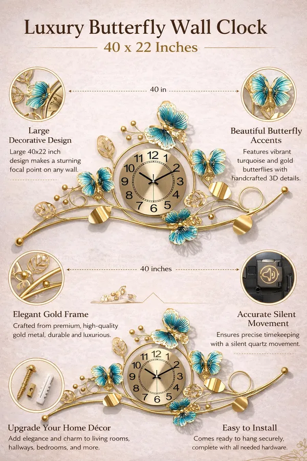 Luxury_Butterfly_Wall_Clock