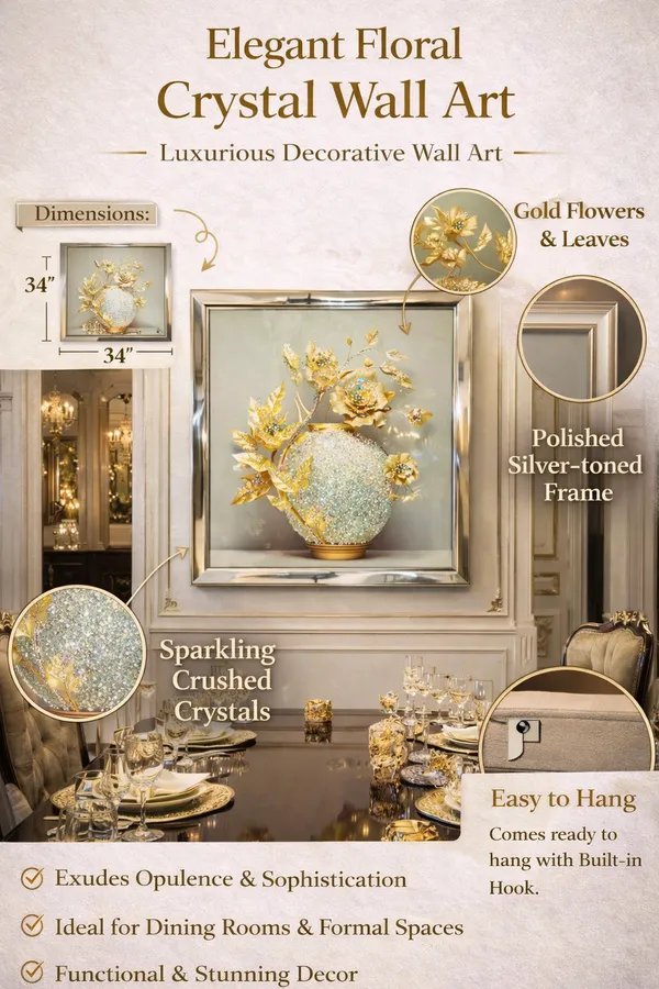 Luxury_Crystal_Floral_Wall_Art_Frame