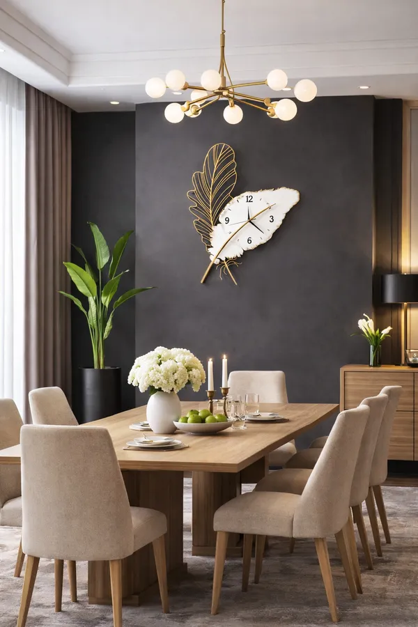 Luxury_Feather_Wall_Clock