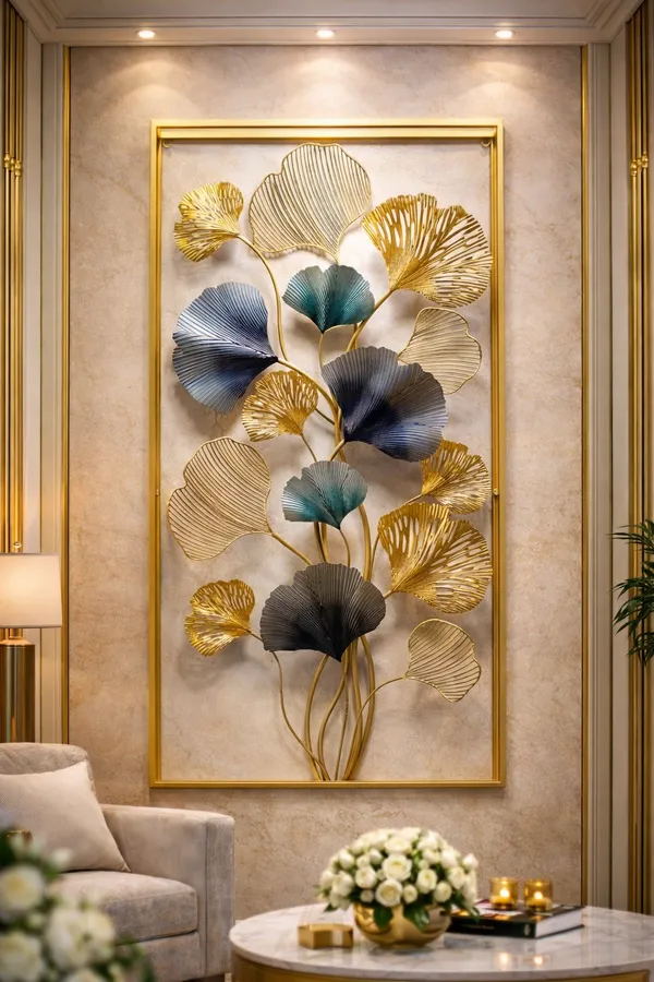 Luxury_Ginkgo_Leaf_Metal_Wall_Art_Frame_for_Elegant_Home_Decor