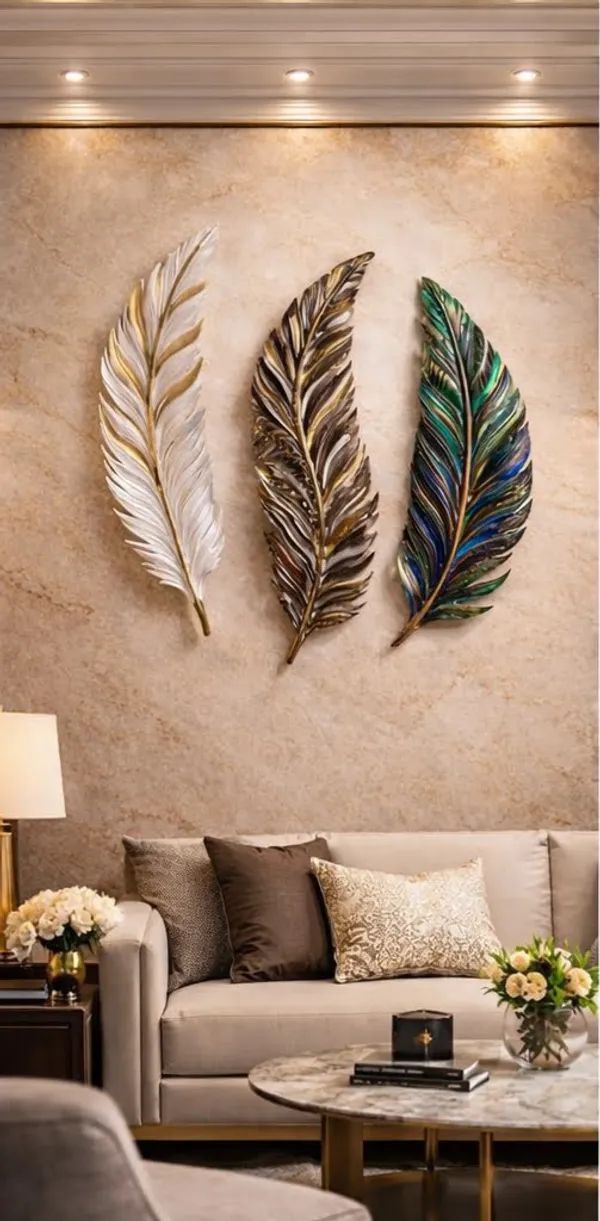 Luxury_Metallic_Feather_Wall_Art_Set