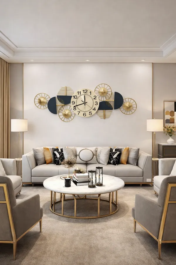 Luxury_Modern_Metal_Clock