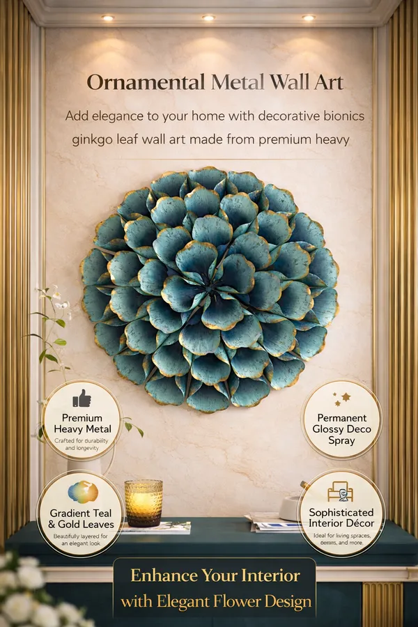 Luxury_Teal_Floral_Metal_Wall_Art_for_Modern_Elegant_Interiors