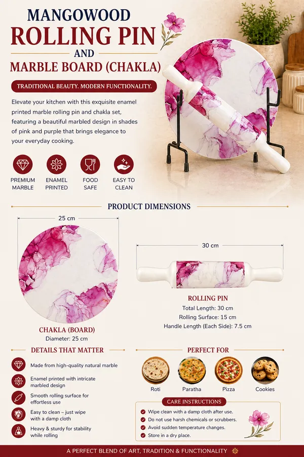 Marble_Chakla_Mangowood_Rolling_Pin_Set
