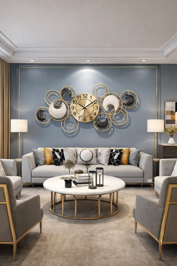 Modern_Artistic_Metal_Clock