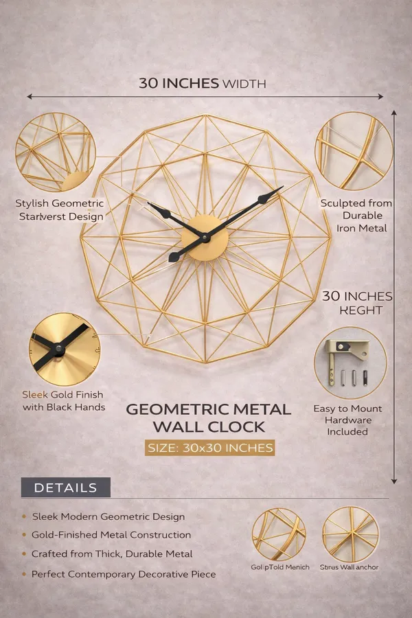 Modern_Geometric_Metal_Clock