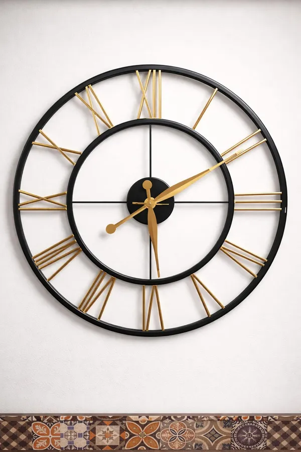 Modern_Gold_Roman_Wall_Clock