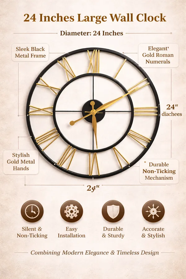 Modern_Gold_Roman_Wall_Clock