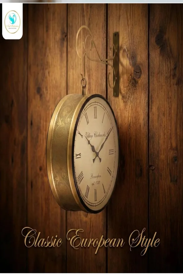 Vintage_Double-Sided_Brass_Wall_Clock