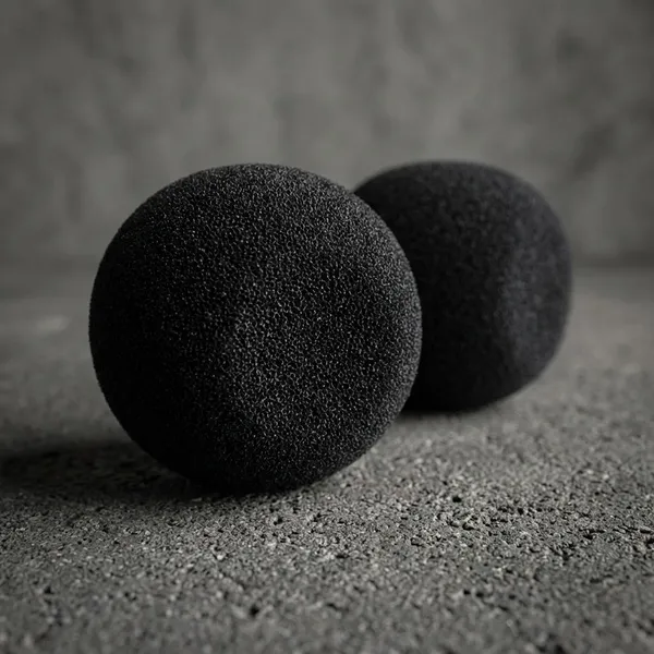Set_Of_4_Super_Soft_Classical_(4.5Cm)_Sponge_Balls_Black