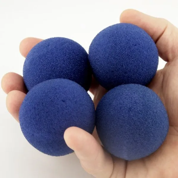 Set_Of_4_Super_Soft_Classical_(4.5Cm)_Sponge_Balls_Blue