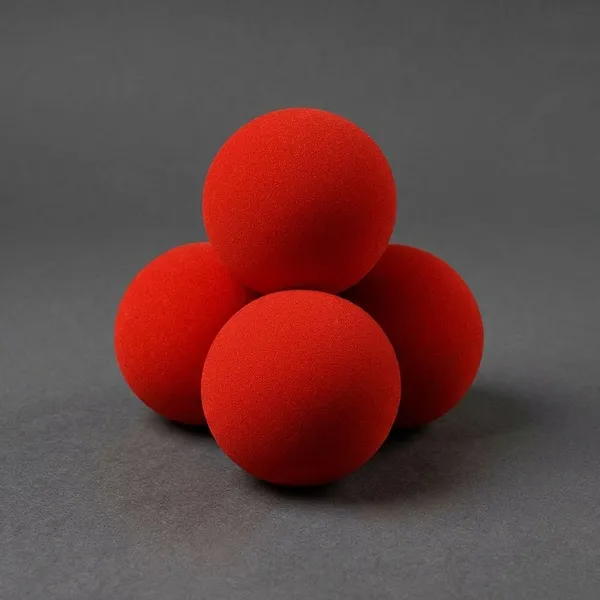 Set_Of_4_Super_Soft_Classical_(4.5Cm)_Sponge_Balls_Red