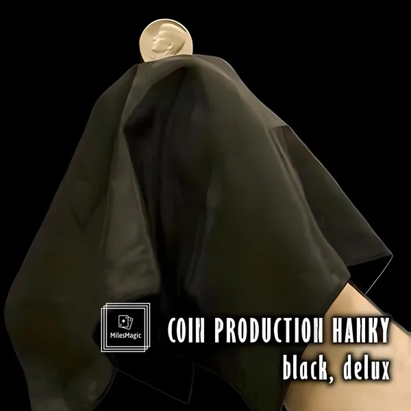 Coin_Production_Hanky_(Black_Handkerchief)
