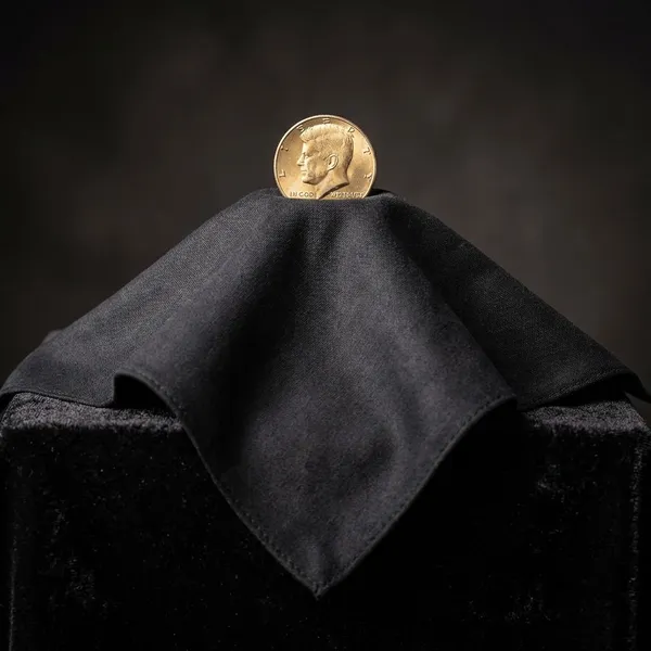 Coin_Production_Hanky_(Black_Handkerchief)