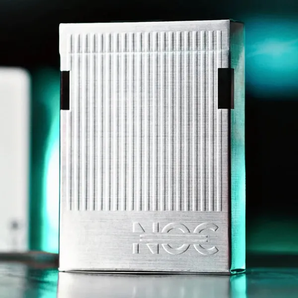 Noc3000X3_:_Silver/Teal_(Species_X)_Limited_Edition_Playing_Cards