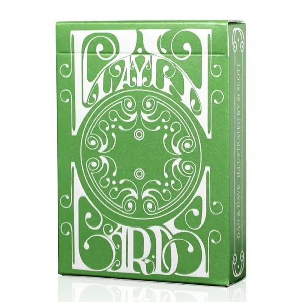 Smoke_&_Mirrors_V8_Standard_Edition_Playing_Cards_Green