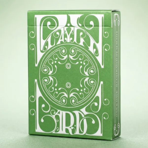 Smoke_&_Mirrors_V8_Standard_Edition_Playing_Cards_Green