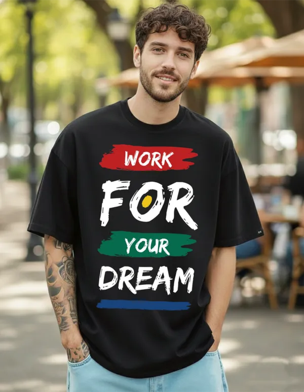 Black_Work_For_Your_Dream_Printed_Cotton_Oversized_T-Shirt_For_Men