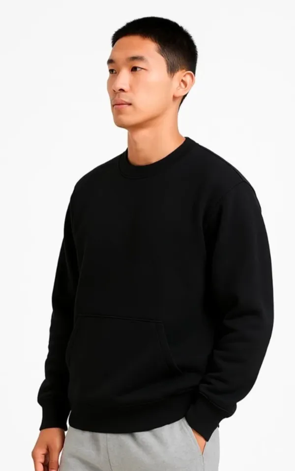 Black_Full_Sleeve_Fleece_Sweatshirt_For_Men
