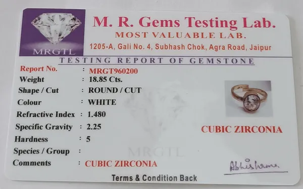 Sj_Gems__natural_zercon_white_sapphire__Panchdhatu_Ring_|_Lab_certified|_Adjustable_unisex_Ring