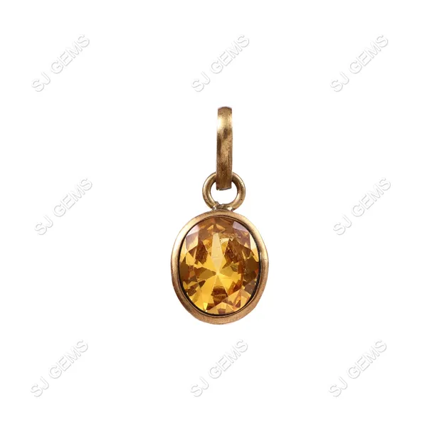 Citrine_Sunela_Panchdhatu_pendent_|_Lab_certified|_Adjustable_Ring_astrology
