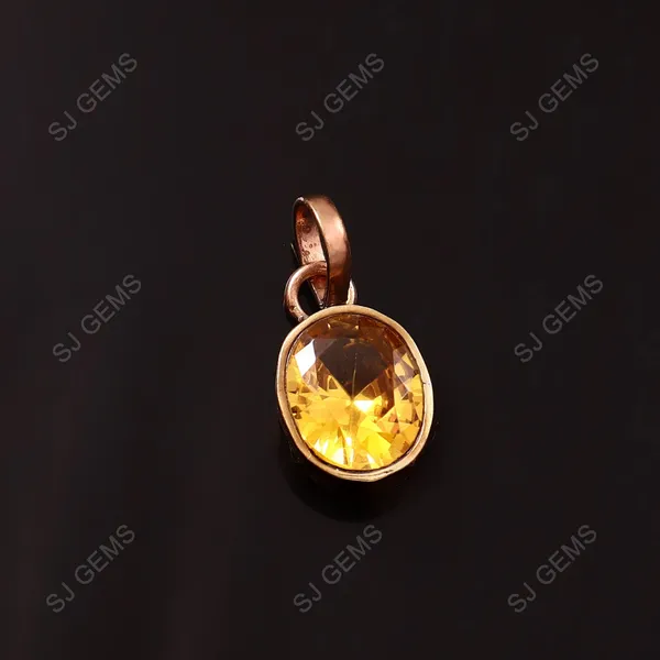 Citrine_Sunela_Panchdhatu_pendent_|_Lab_certified|_Adjustable_Ring_astrology