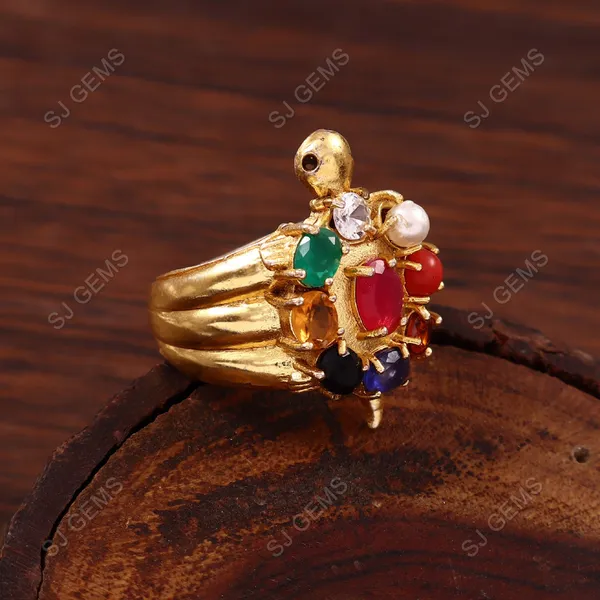 9_Natural_Navratan_Gemstone_&_Panchdhatu_Ring_For_Unisex_astrological_propose