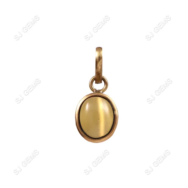 Sj_Gems__6.50_Carat_Cat’s_Eye_Pendant_Lehsunia_Ketu_Stone_Original_Natural_Oval_panchtadu__Pendant_Precious_Astrological_Stone