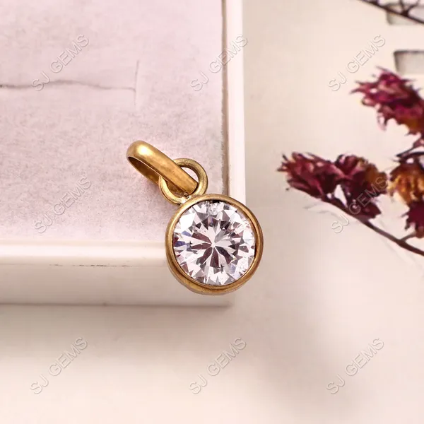 Sj_Gems__natural_zercon_white_sapphire__Panchdhatu_Ring_|_Lab_certified|_Adjustable_unisex_Ring
